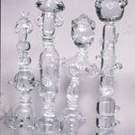 Nervous Vegetables 1992
Clear glass Gardening Trophies tallest in group 15 x 3.5 x 3.5 inches